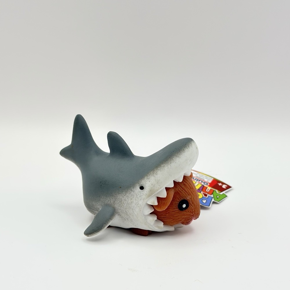 Schylling Party Animals Toy PTA Guinea Pig Shark 1 piece NEW squish